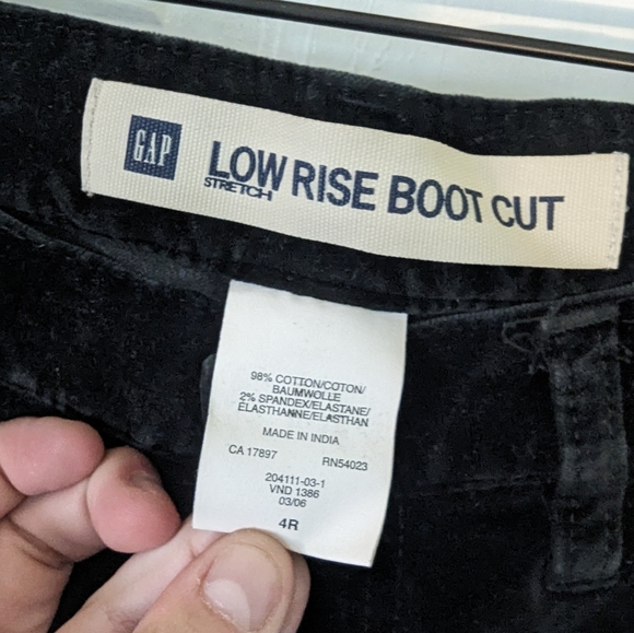 Gap Low Rise Boot Cut Corduroy Pant 4R - Picture 3 of 6